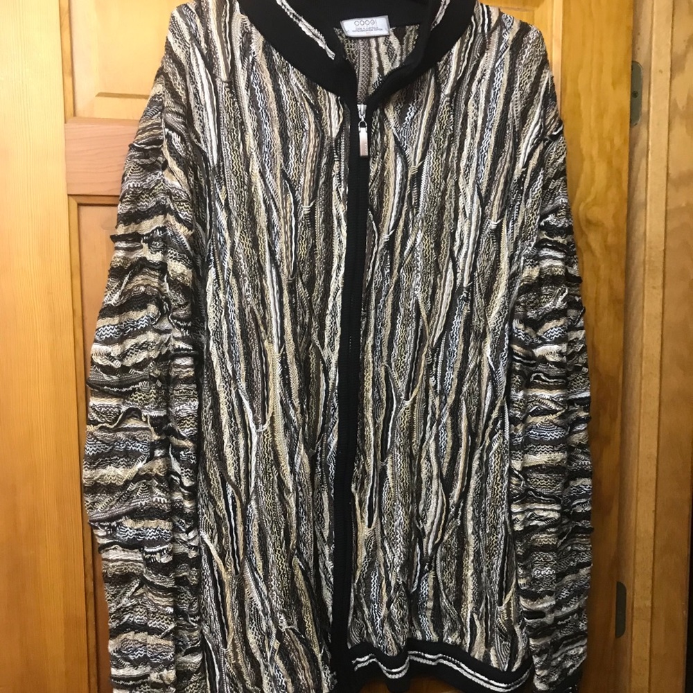 Authentic COOGI Zipup Sweater 3xl